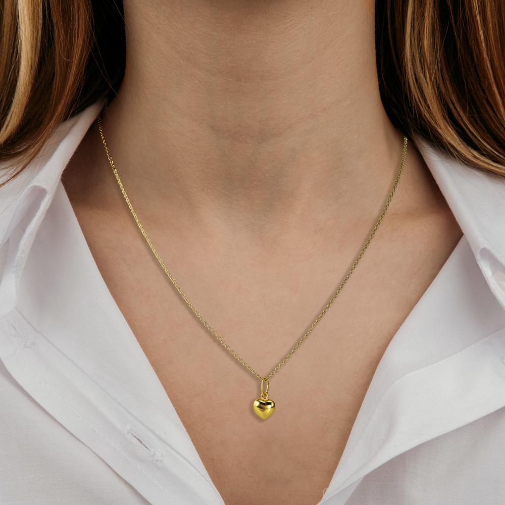 Hanger 375/9K geel goud Hart