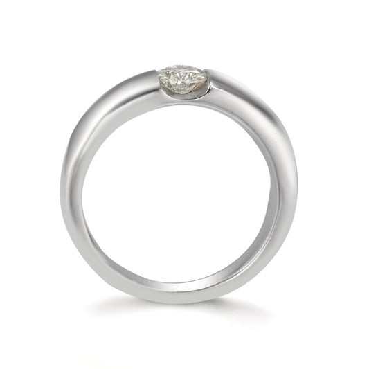 Solitär Ring 375/9 K Weissgold Moissanite
