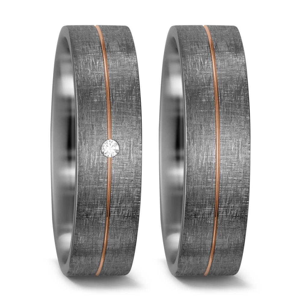 Partnerring 500 Palladium, 585/14K rood goud