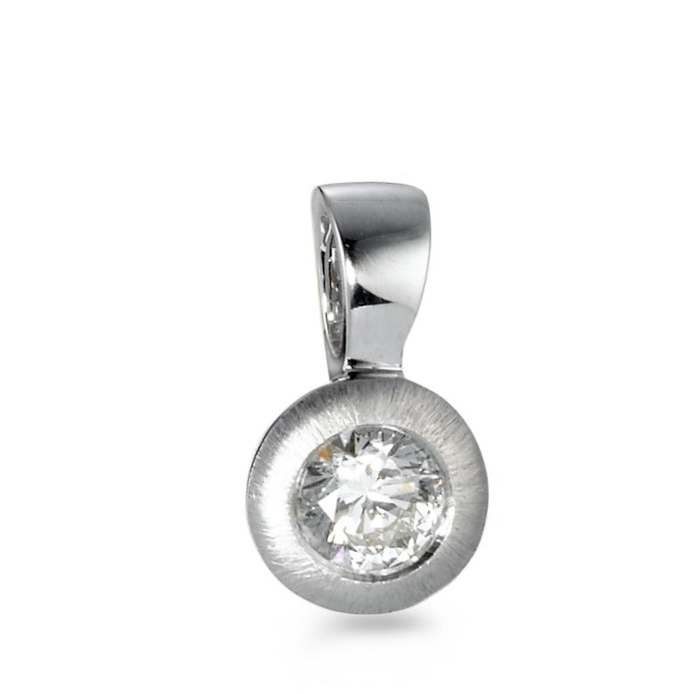 Pendentif Or blanc 18K Diamant 0.30 ct, w-si