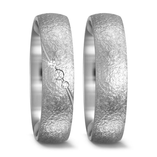 Alliance Or blanc 18K