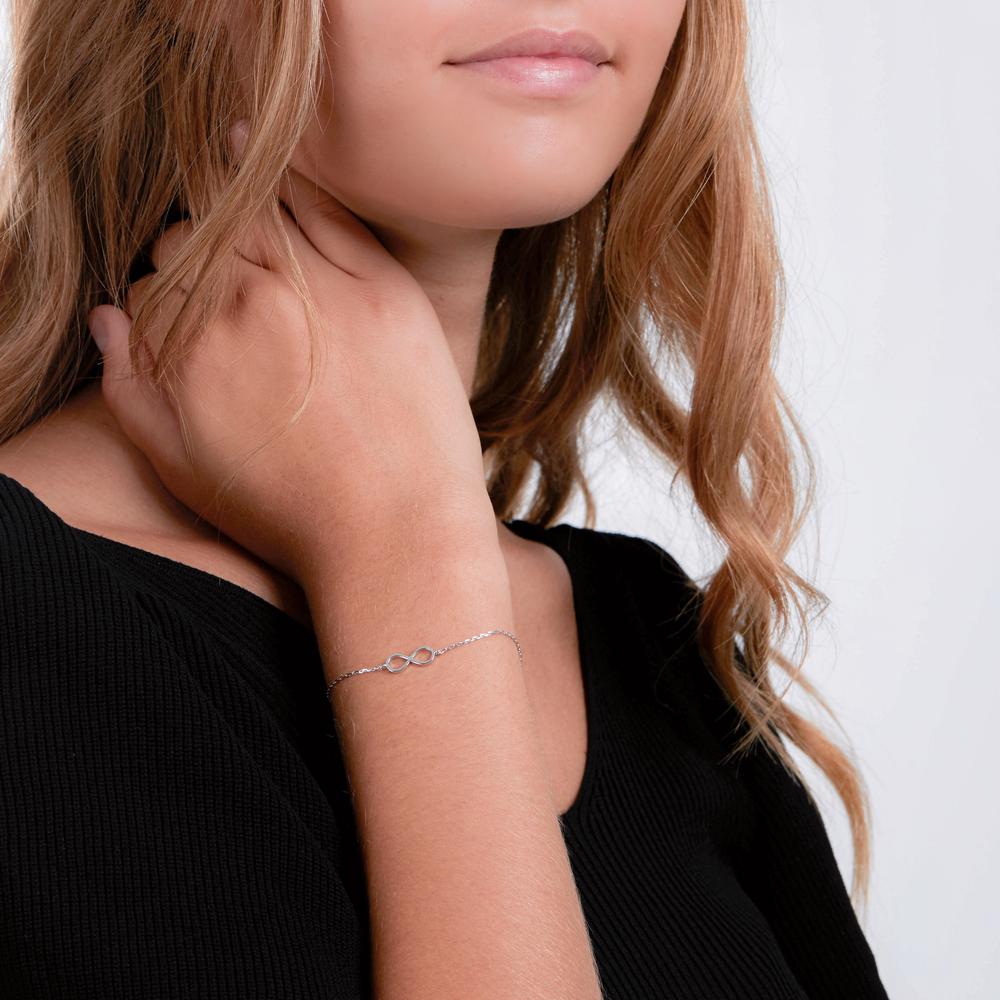 Armband Zilver Gerhodineerd Oneindigheid