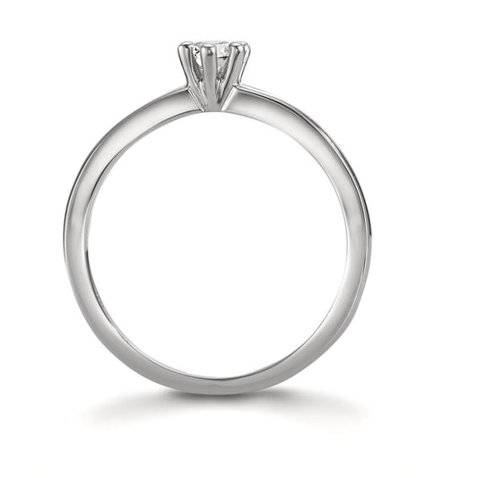 Solitaire ring 950 Platina Diamant 0.15 ct, w-si