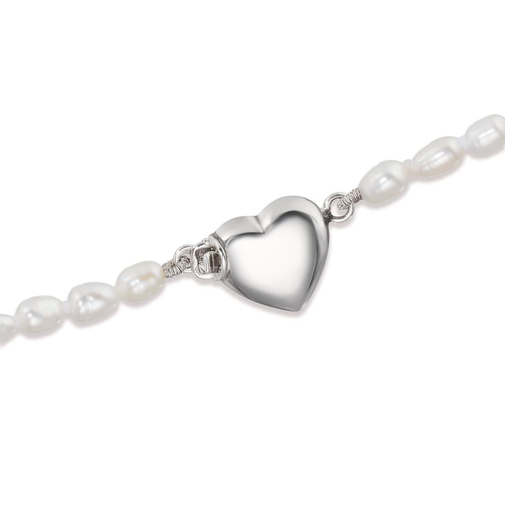 Collier Zilver zoetwater Parel 3-3.5 mm Hart 43 cm