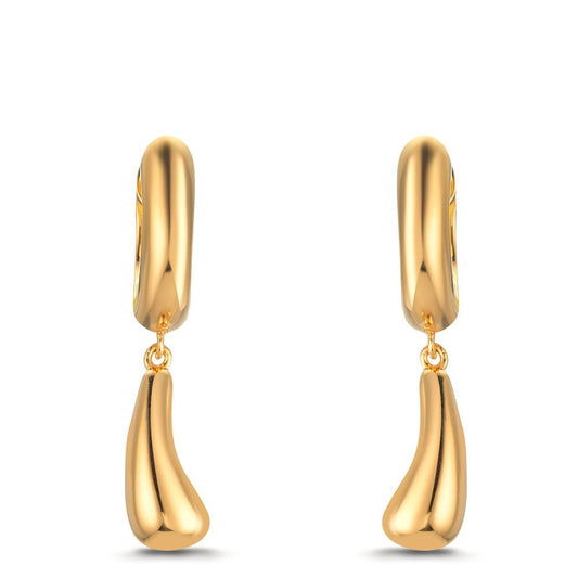 Créoles à charnières Argent jaune Plaqué or