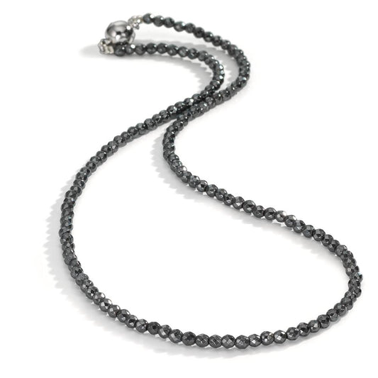 Collier Acier inoxydable Hématite 3 mm 42 cm