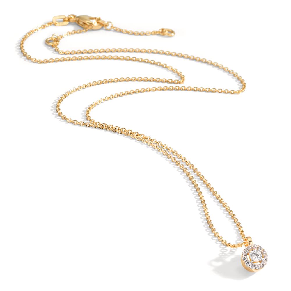 Collier 375/9K geel goud Zirkonia 38-42 cm