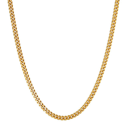 Panzer-Halskette 750/18 K Gelbgold