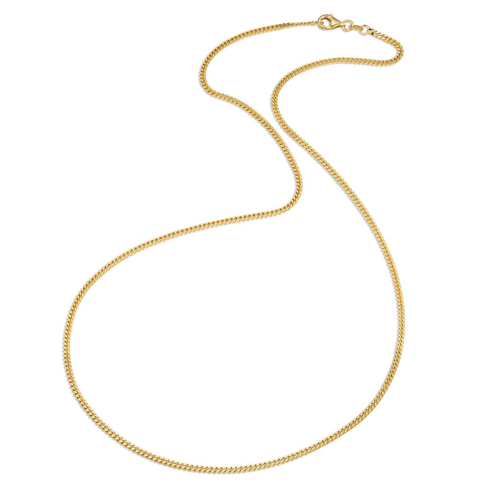 Panzer-Halskette 750/18 K Gelbgold