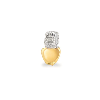Oorknop 1 stuk 750/18K geel goud Koe