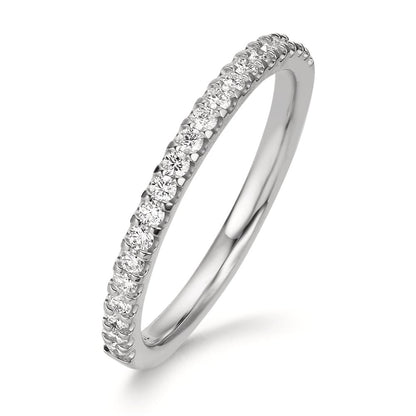 Bague or blanc 750 + diamants
