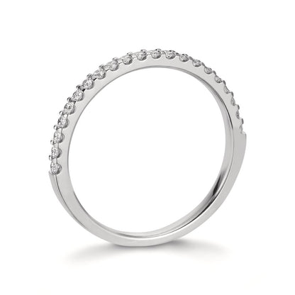 Bague or blanc 750 + diamants
