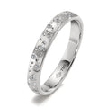 Ring 750/18K witgoud Diamant 0.13 ct, 24 Steen, w-si Ster