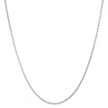 Chaînette Or blanc 750/18 ct., maille forçat