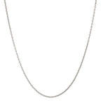 Chaînette Or blanc 750/18 ct., maille forçat