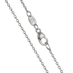 Chaînette Or blanc 750/18 ct., maille forçat