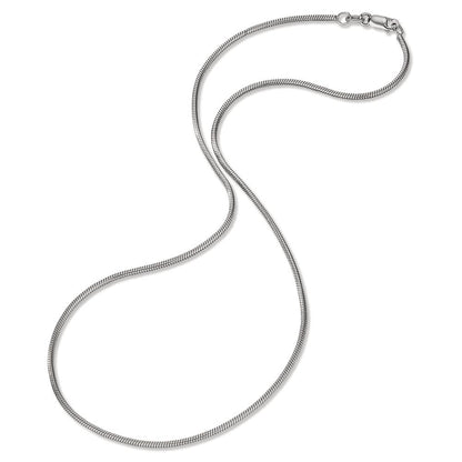 Halsketting Zilver Gerhodineerd 40 cm