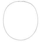 Collier 750/18K witgoud 42 cm