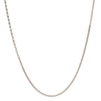 Chaînette forçat Or blanc 18K