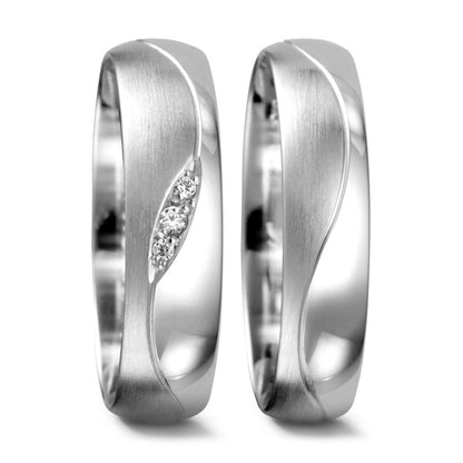 Partnerring 750/18 K Weissgold