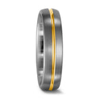 Ring 950 Palladium, 750/18K geel goud