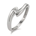 Ring 750/18K witgoud Diamant 0.10 ct, p1