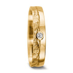 Partnerring 750/18K geel goud Diamant 0.037 ct, w-si
