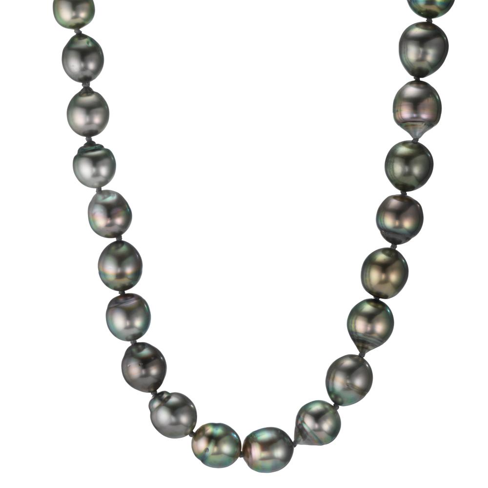 Collier 750/18 K Weissgold Tahitiperlen 9-10 mm 45 cm