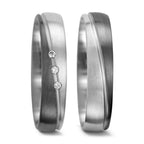 Partnerring 500 Palladium, 375/9K witgoud