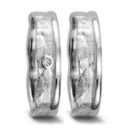 Partnerring 750/18 K Weissgold Diamant 0.025 ct, w-si