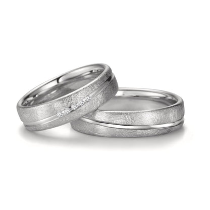 Alliance Or blanc 18K