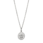 Chaînette avec pendentif Argent Rhodié Ange gardien 36-38 cm