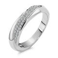 Ring 750/18K witgoud Diamant wit, 0.20 ct, 40 Steen, [Brillant], w-si
