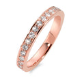 Bague d'éternité Or rouge 18K Diamant blanc, 0.50 ct, 17 Pierres, brillant, w-si