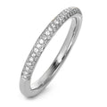 Ring 750/18K witgoud Diamant 0.23 ct, 84 Steen, w-si