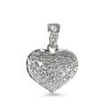Hanger 750/18K witgoud Diamant 0.42 ct, 54 Steen, w-si Hart