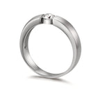 Solitär Ring 750/18 K Weissgold Diamant weiss, 0.30 ct, w-si