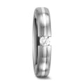 Partnerring 585/14K witgoud Diamant wit, 0.10 ct, w-si