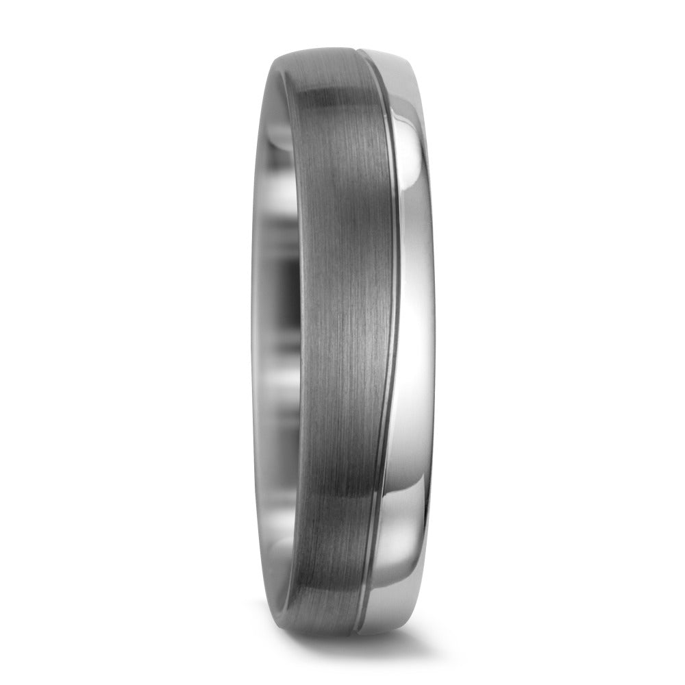 Partnerring 585/14K witgoud, 500 Palladium