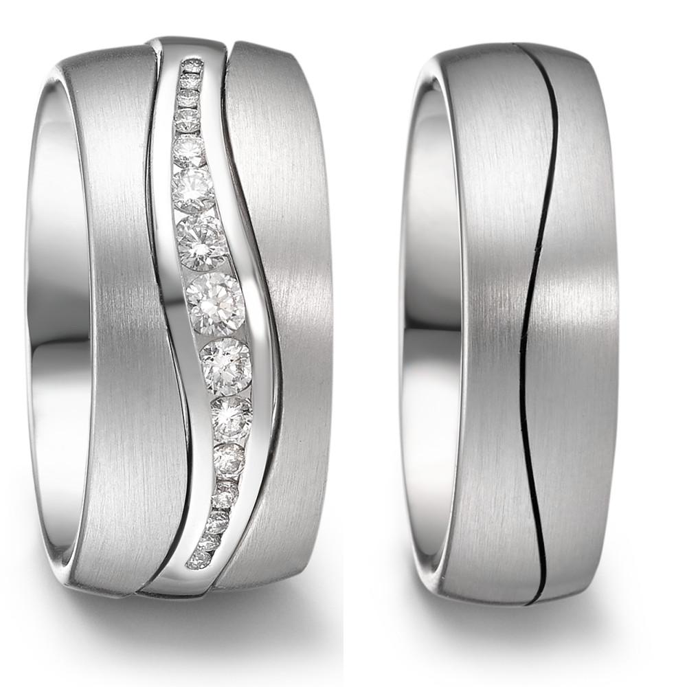 Partnerring 750/18K witgoud