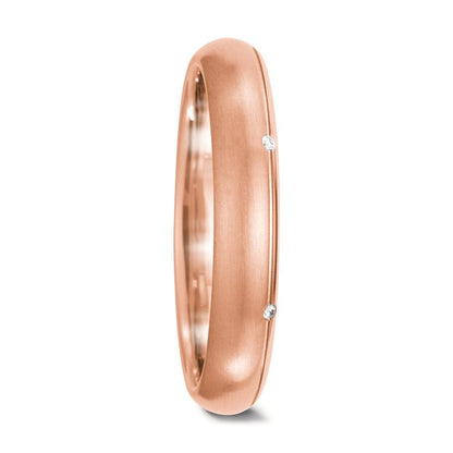 Partnerring 750/18K roségoud Diamant wit, 0.03 ct, 6 Steen, tw-vsi
