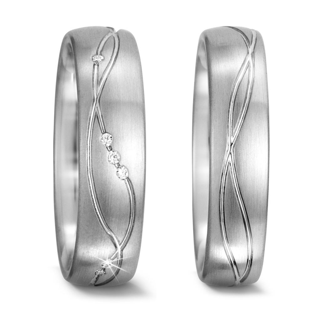 Partnerring 750/18K witgoud