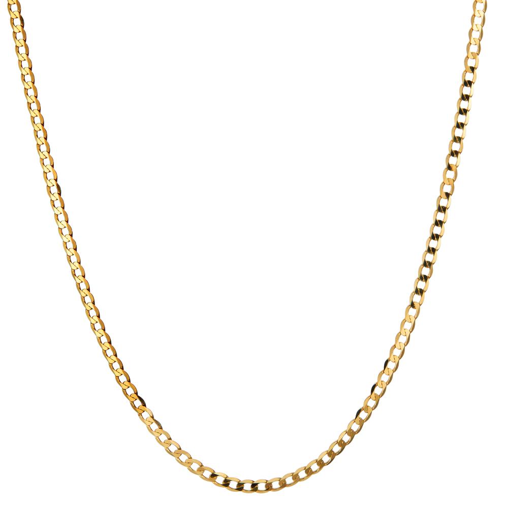 Panzer-Halskette 750/18 K Gelbgold 60 cm