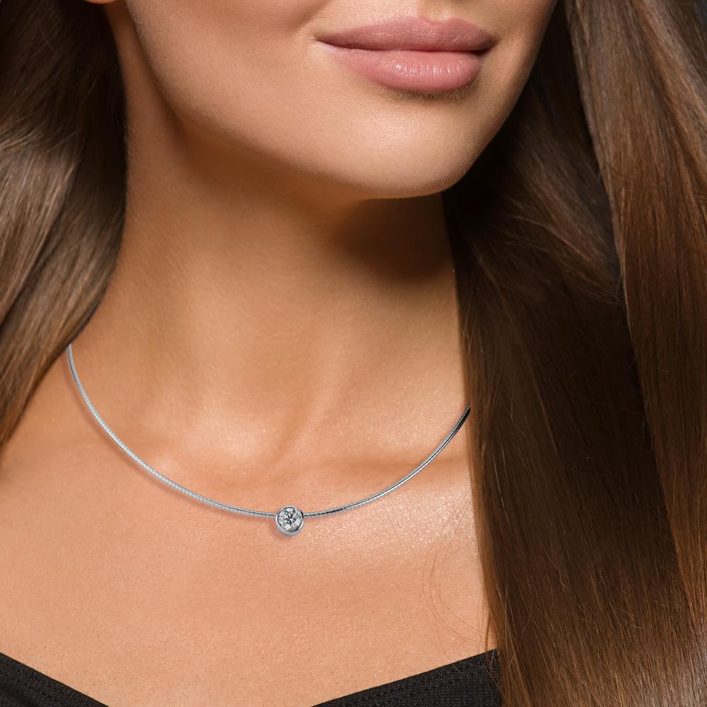 Collier Or blanc 18K 42 cm