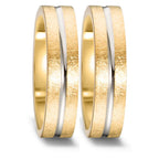 Partnerring 750/18K geel goud, 750/18K witgoud