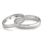 Partnerring 750/18 K Weissgold