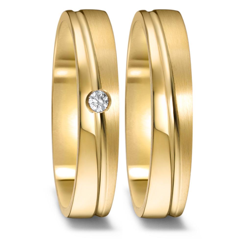 Partnerring 750/18 K Gelbgold