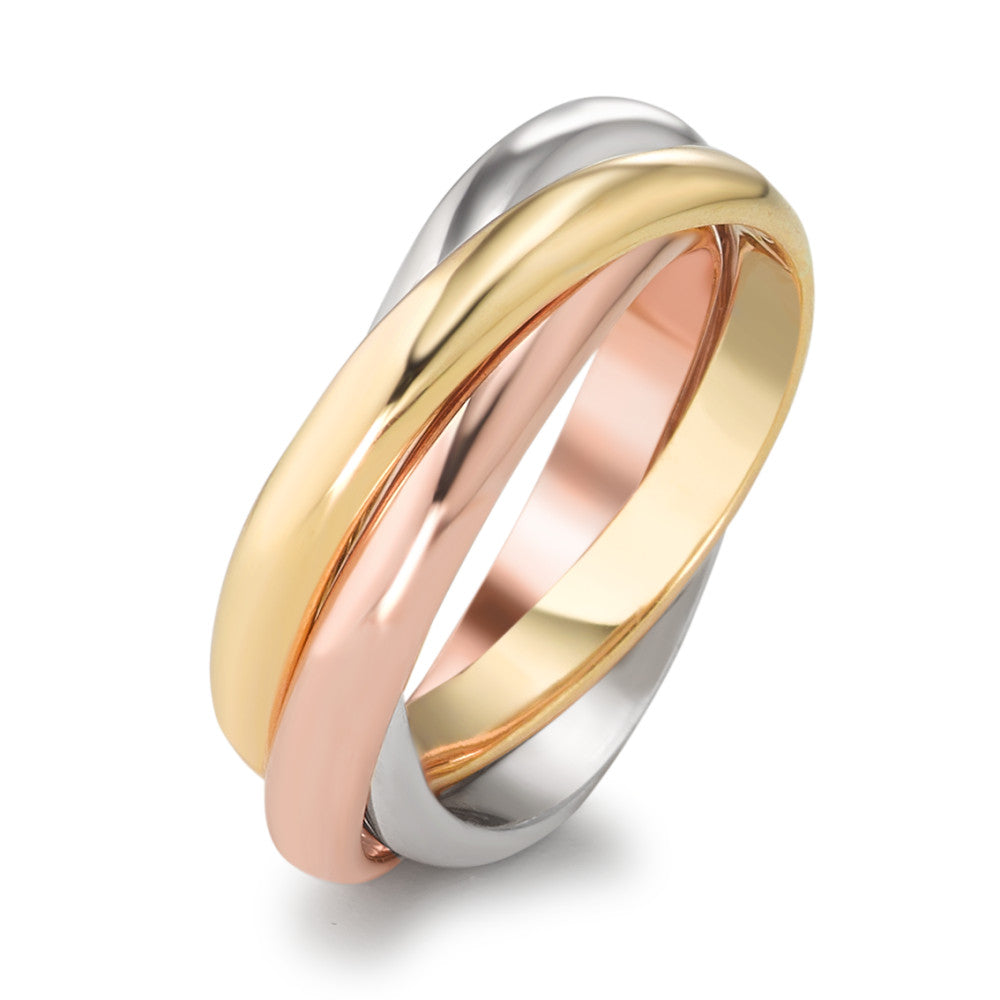Ring 750/18K geel goud, 750/18K witgoud, 750/18K rood goud