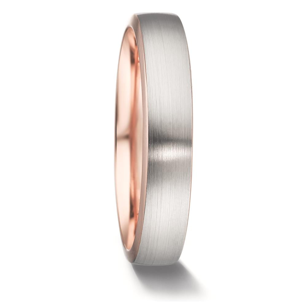 Partnerring 750/18K rood goud, 750/18K witgoud