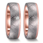 Partnerring 999 Tantaal, 585/14K roségoud
